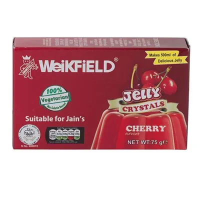 Weikfield veg jelly crystal cherry 75 gm
